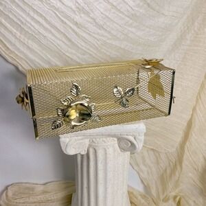 Gold Metal‎ Tissue Box Holder